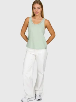 Diljara Dames Top | Aqua Grey