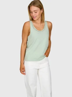 Diljara Dames Top | Aqua Grey