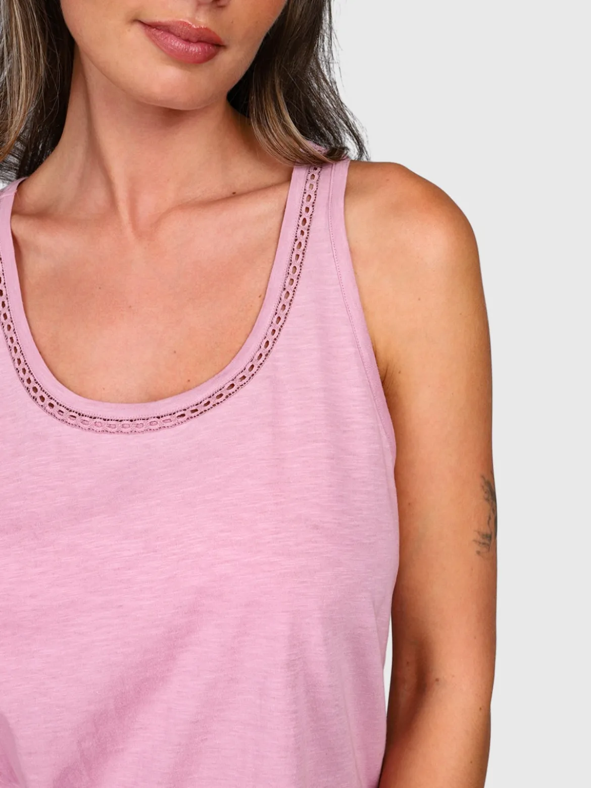 Diljara Dames Top | Mauve Mist