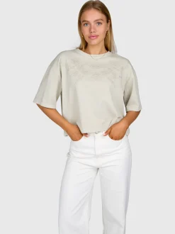 Dilola Dames T-shirt | Feather Grey