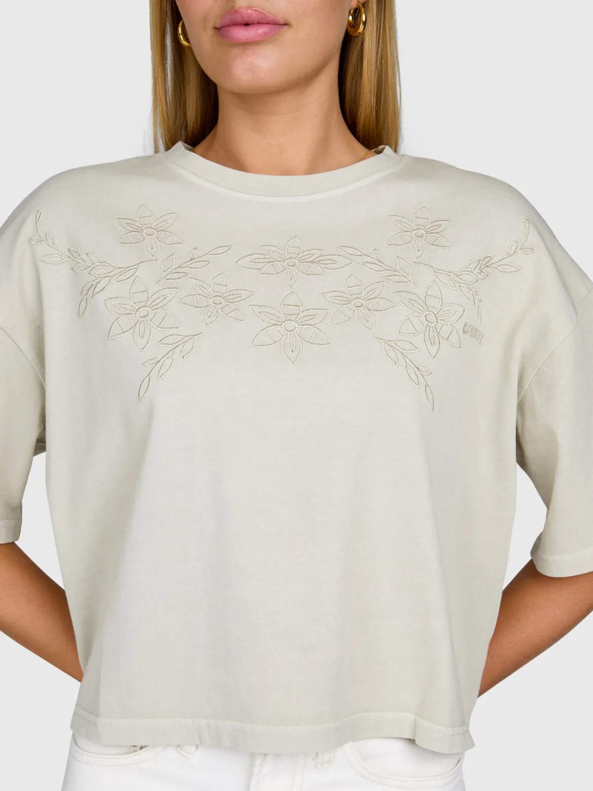 Dilola Dames T-shirt | Feather Grey