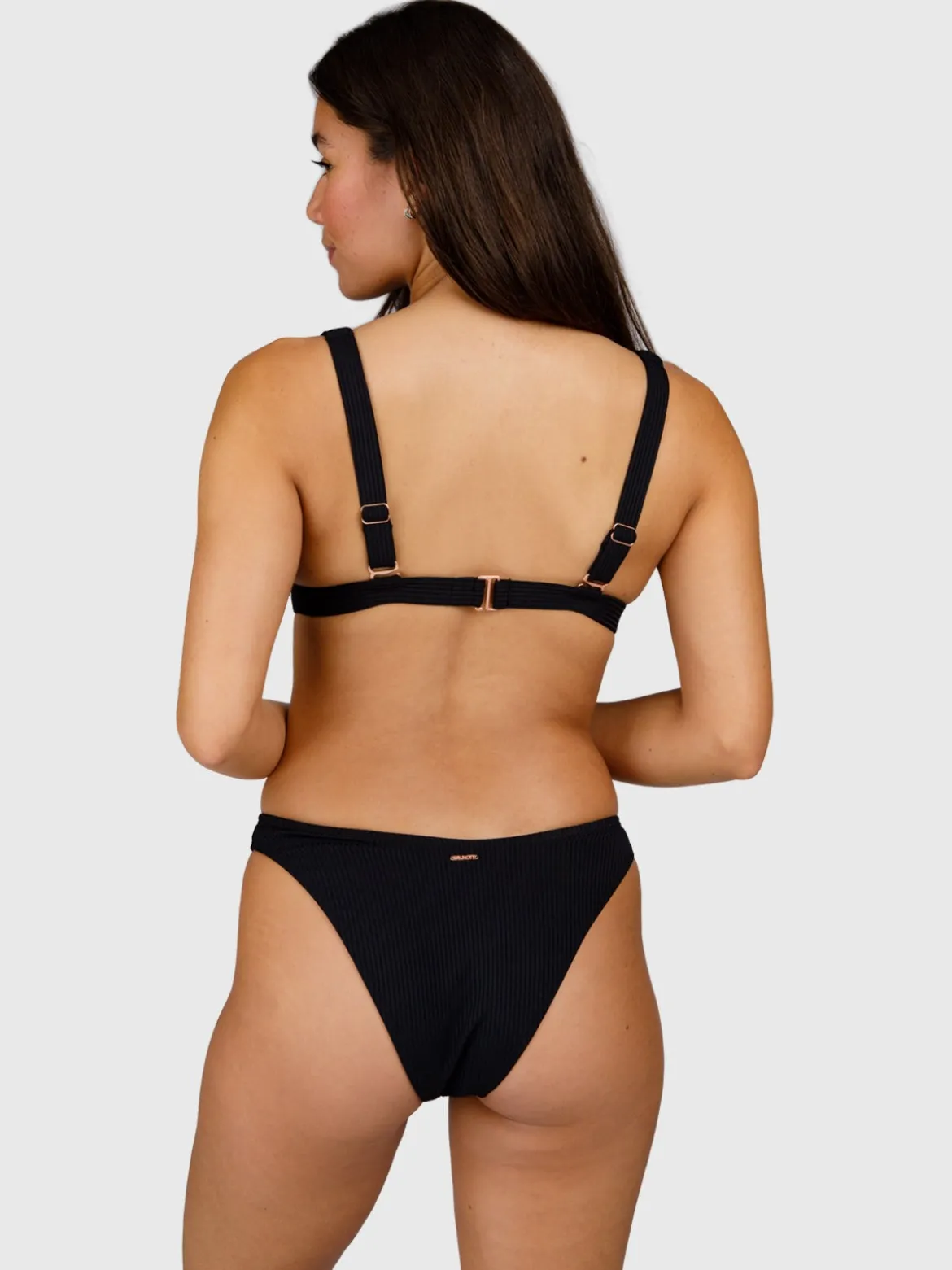 Djaja-Rib Dames Bikini Broekje | Zwart