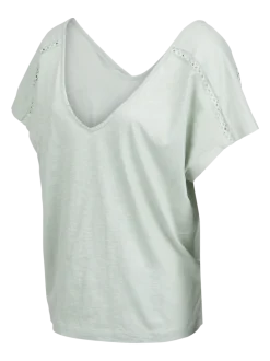 Duya Dames T-shirt | Aqua Grey