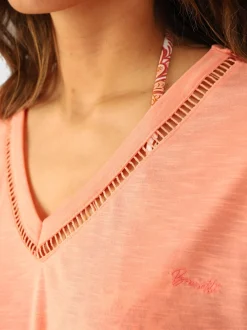 Duya Women T-shirt | Peach