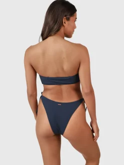 Elly-Rib Dames Bikini Broekje | Indigo Blue