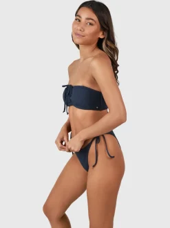 Elly-Rib Dames Bikini Broekje | Indigo Blue