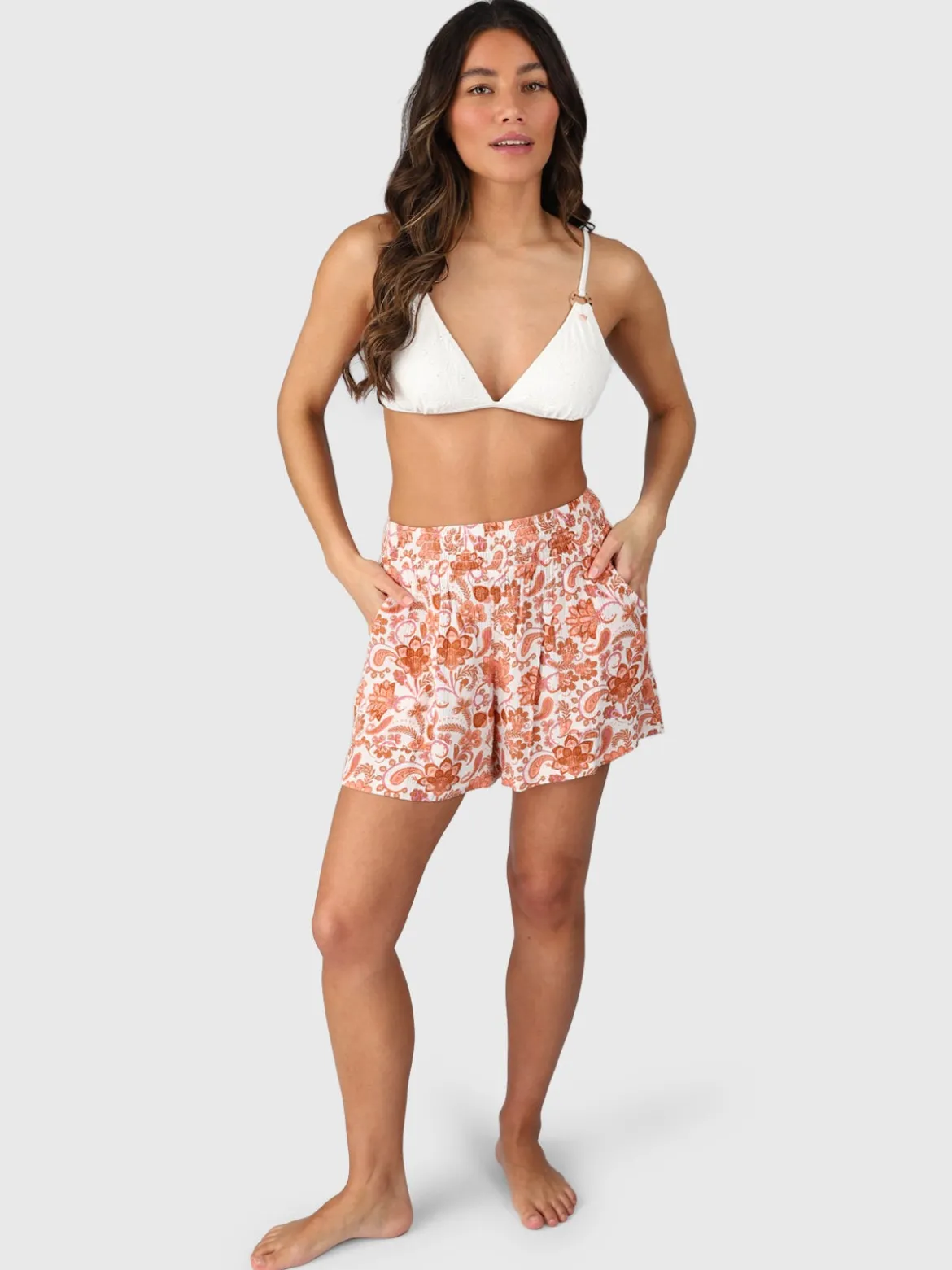 Essia-Paisley Women Shorts | Snow