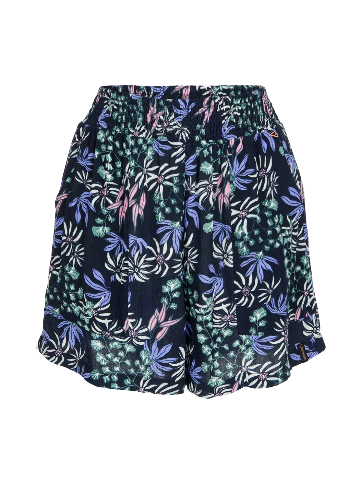 Essia-Print Dames Shorts | Zwart