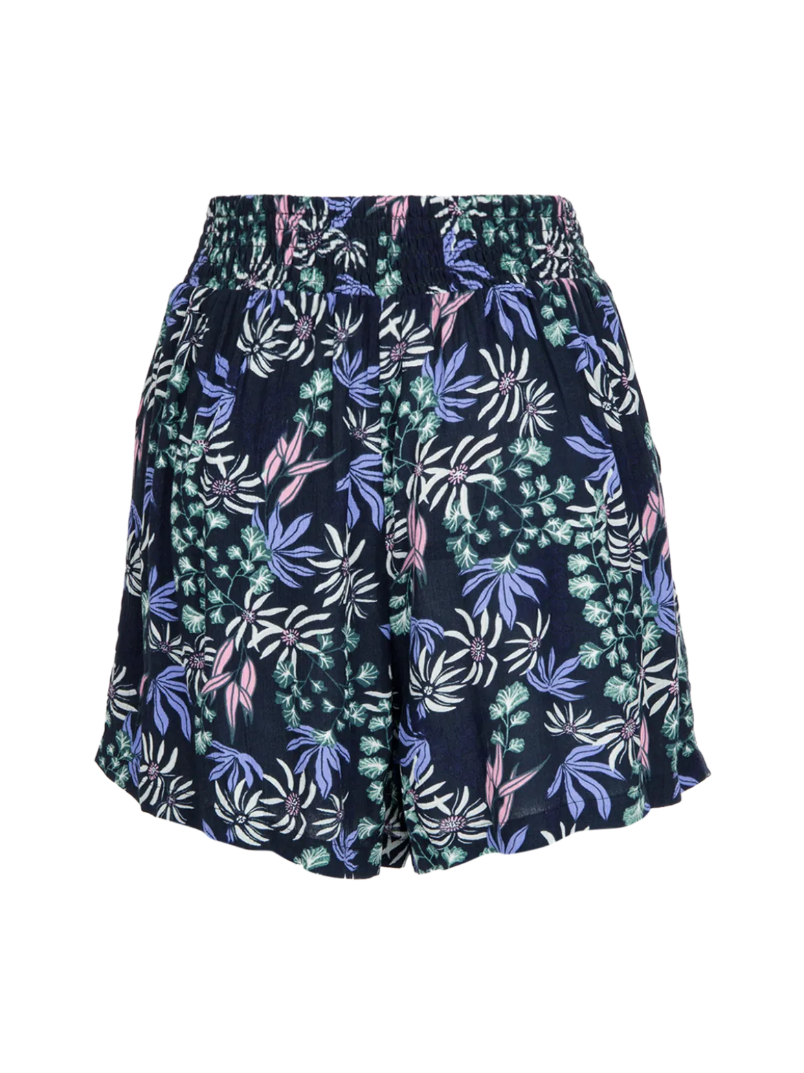 Essia-Print Dames Shorts | Zwart