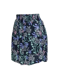 Essia-Print Dames Shorts | Zwart