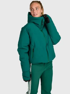 Fiaskia Women Snow Jacket | Hunter Green