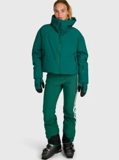 Fiaskia Women Snow Jacket | Hunter Green