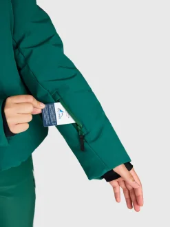 Fiaskia Women Snow Jacket | Hunter Green
