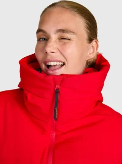 Fiaskia Women Snow Jacket | True Red
