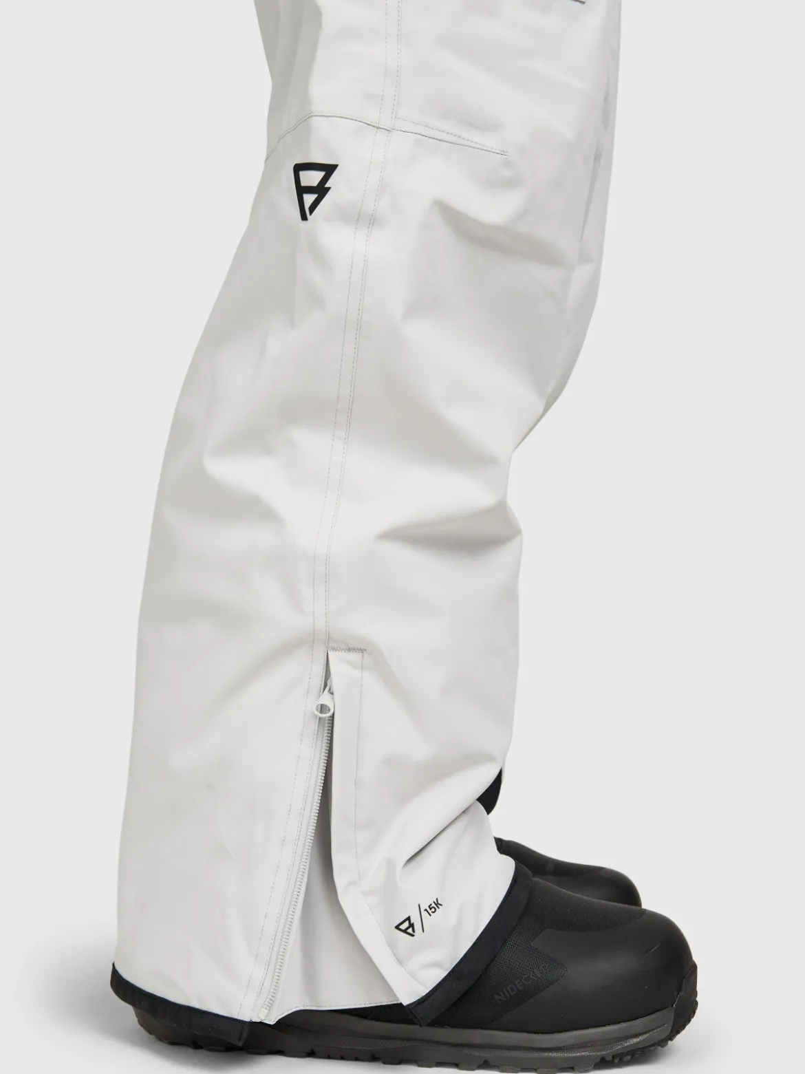 Footrail-Cargo Men Snow Pants | Soft Grey