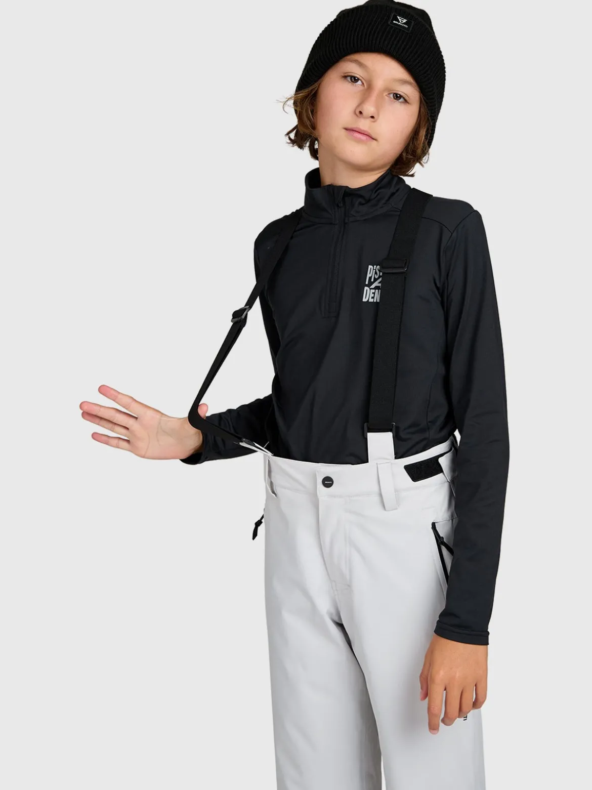 Footraily Boys Snow Pants | Soft Grey