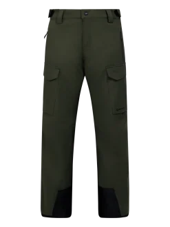 Footraily-Cargo Boys Snow Pants | Deep Green