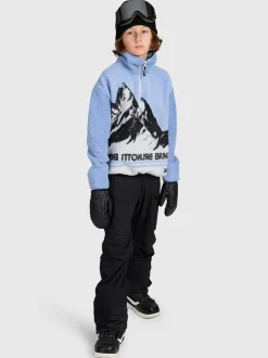 Footraily-Cargo Boys Snow Pants | Black
