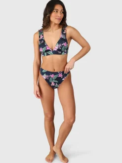 Forte-Tropicana Dames Bralette Bikini Top | Indigo Blue