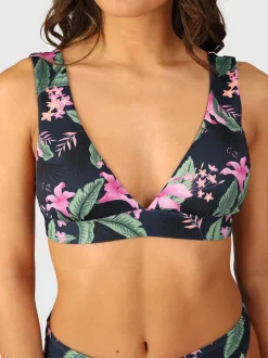 Forte-Tropicana Dames Bralette Bikini Top | Indigo Blue
