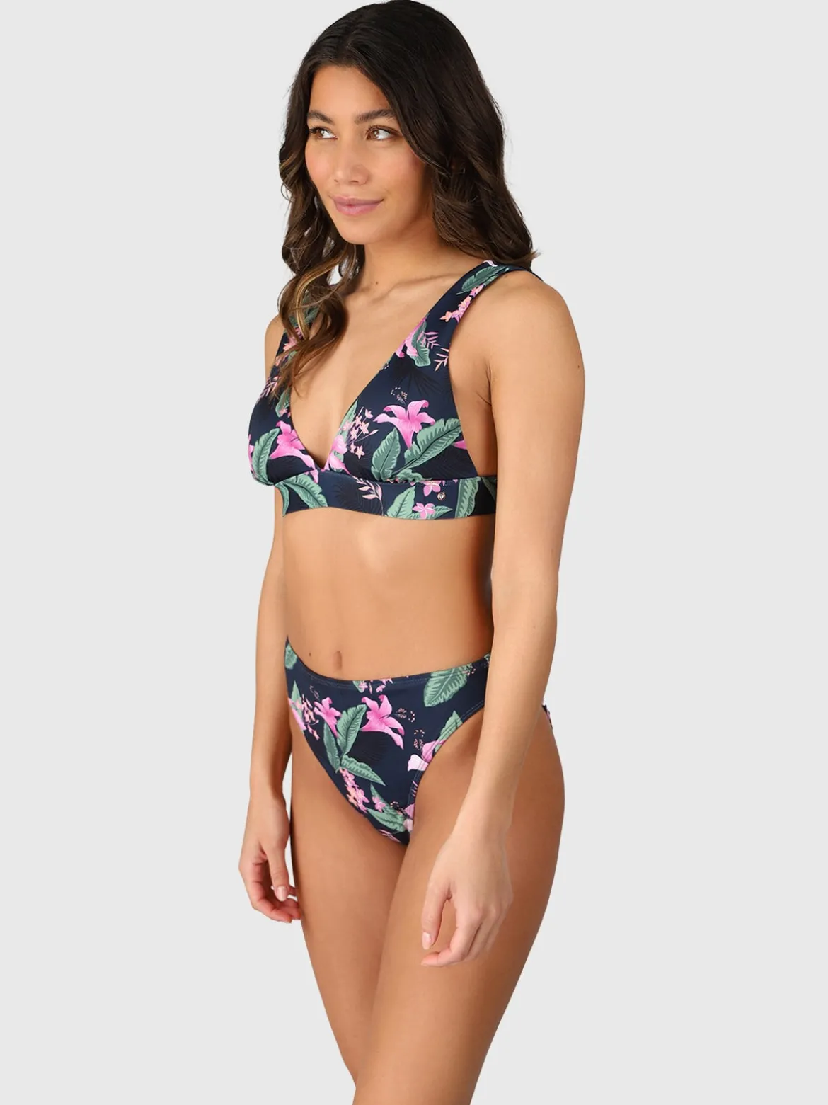 Forte-Tropicana Dames Bralette Bikini Top | Indigo Blue