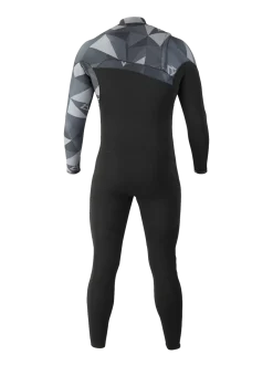 Gravity Fullsuit 5/3mm Heren Wetsuit | Zwart + Grijs