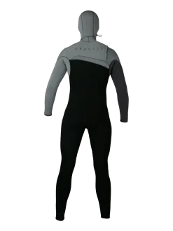 Gravity Hooded Fullsuit 6/4 mm Heren Wetsuit | Grijs
