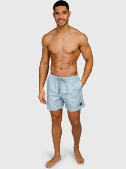 Helios-Print Heren Swim Shorts | Mist