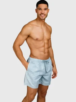 Helios-Print Heren Swim Shorts | Mist