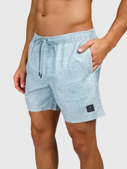 Helios-Print Heren Swim Shorts | Mist