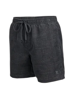 Helios-Print Heren Swim Shorts | Zwart