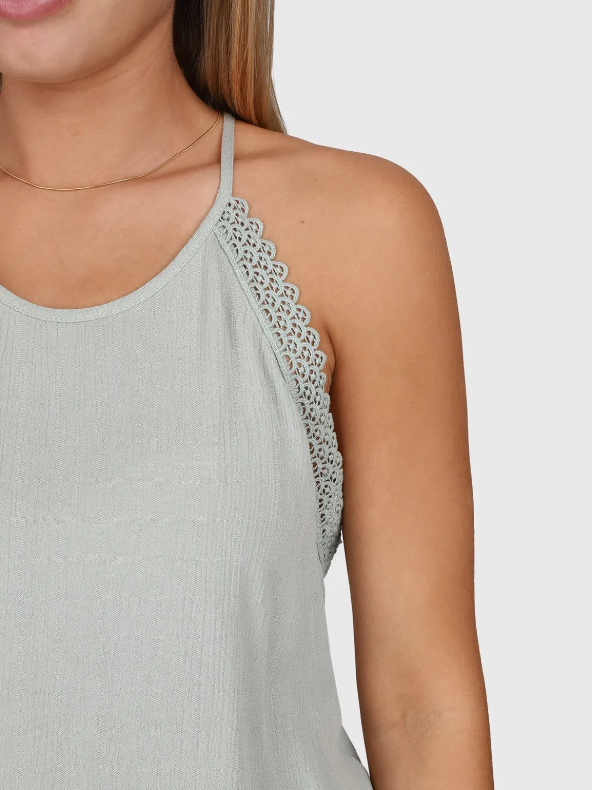Hellenah Dames Top | Aqua Grey