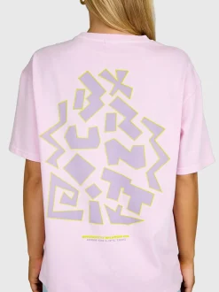 High-95-Print Dames T-shirt | Mauve Mist
