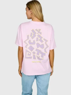 High-95-Print Dames T-shirt | Mauve Mist