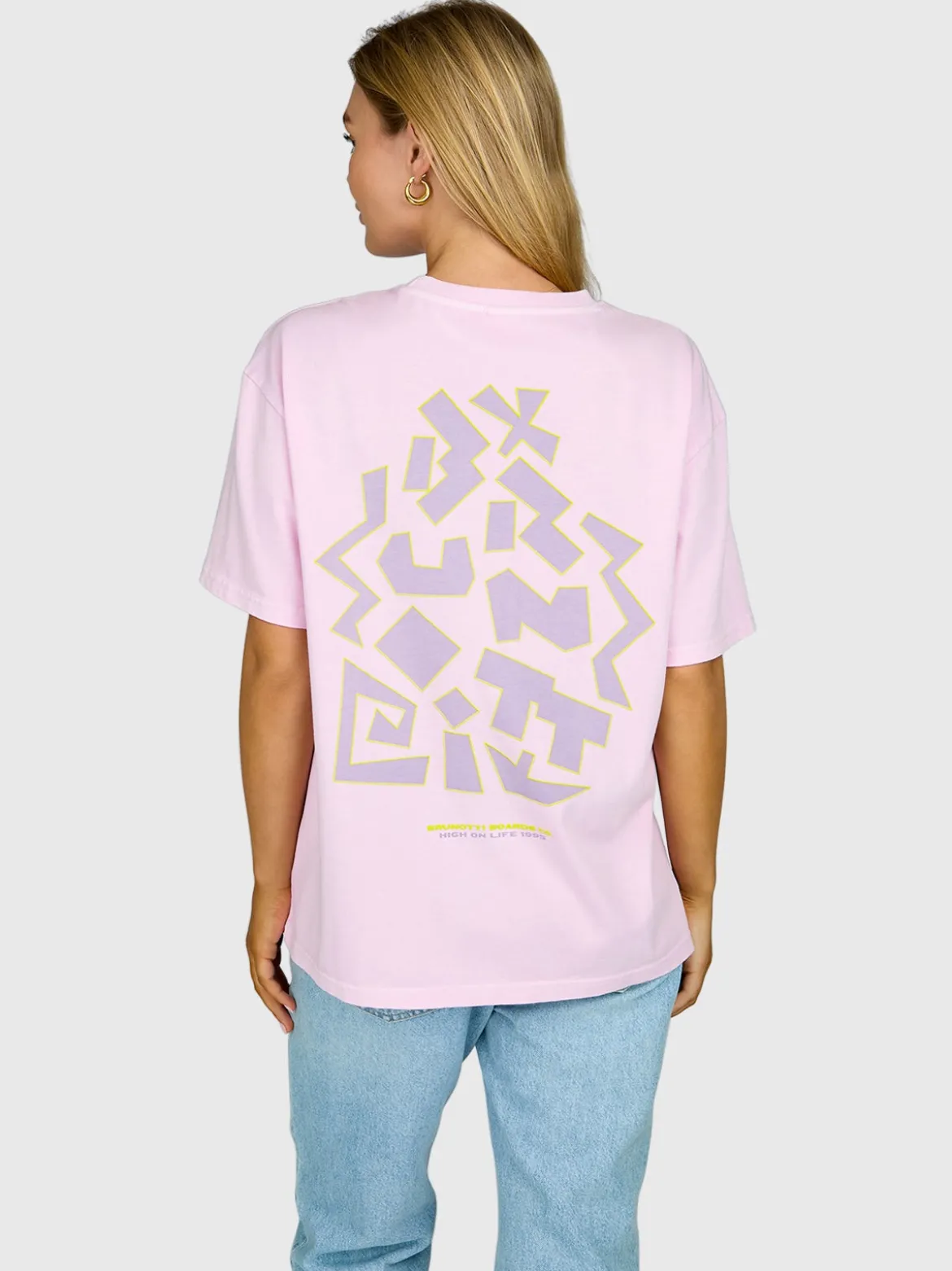 High-95-Print Dames T-shirt | Mauve Mist