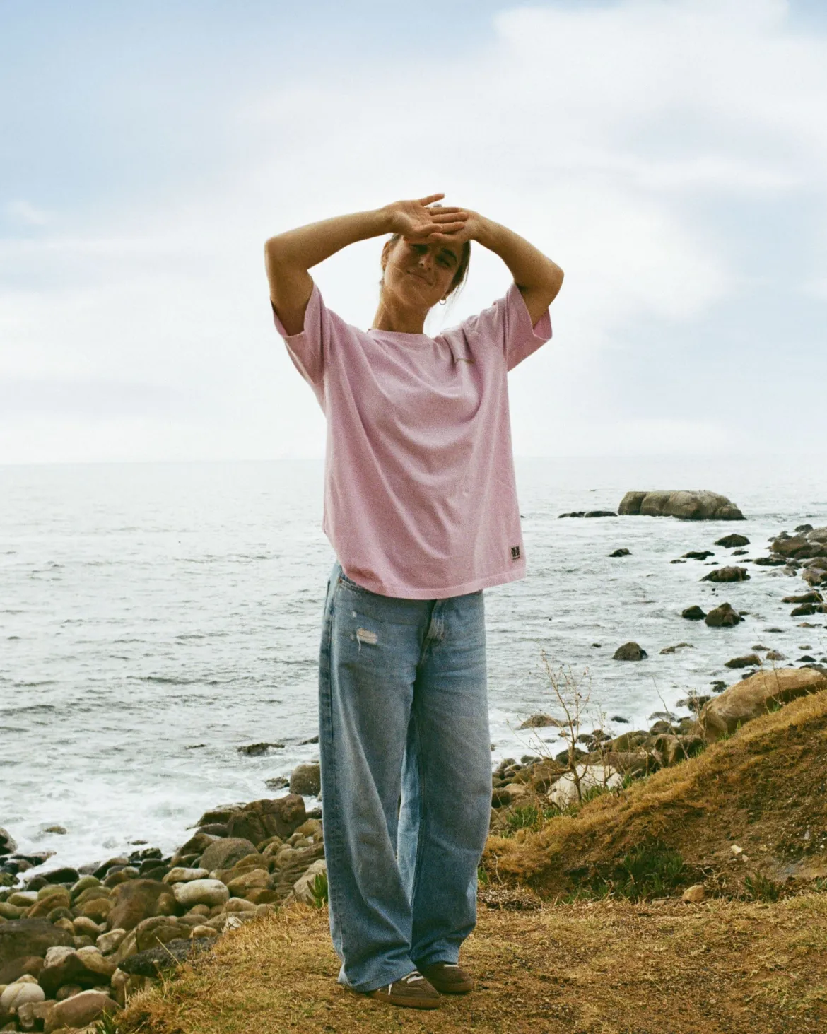 High-95-Print Dames T-shirt | Mauve Mist