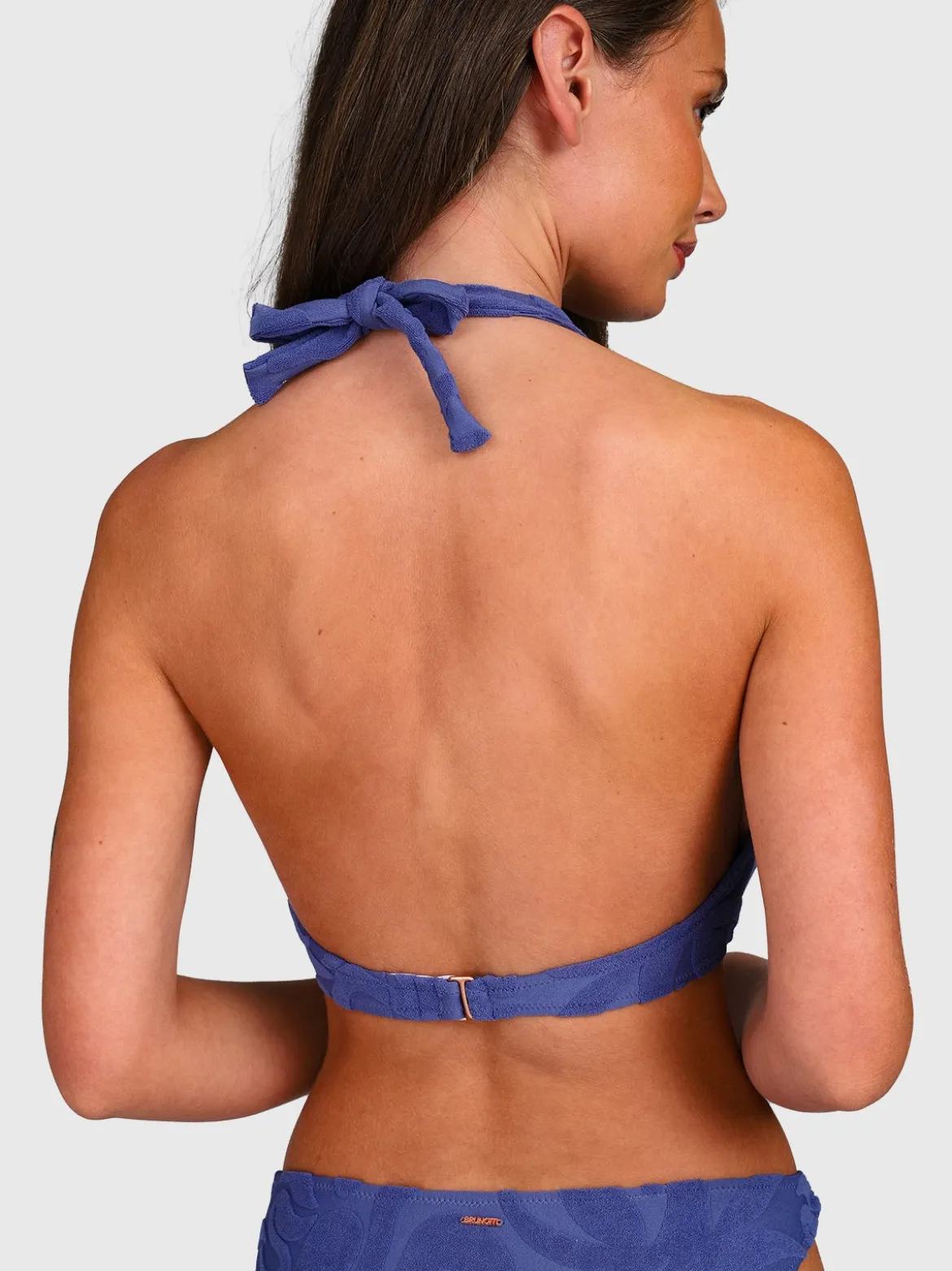 Hollymai-Jacquard Dames Bikini | Marlin Blue