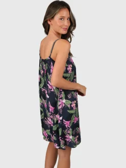 Isla-Tropicana Women Dress | Indigo Blue