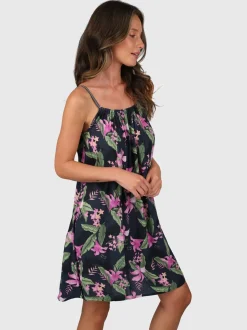 Isla-Tropicana Women Dress | Indigo Blue