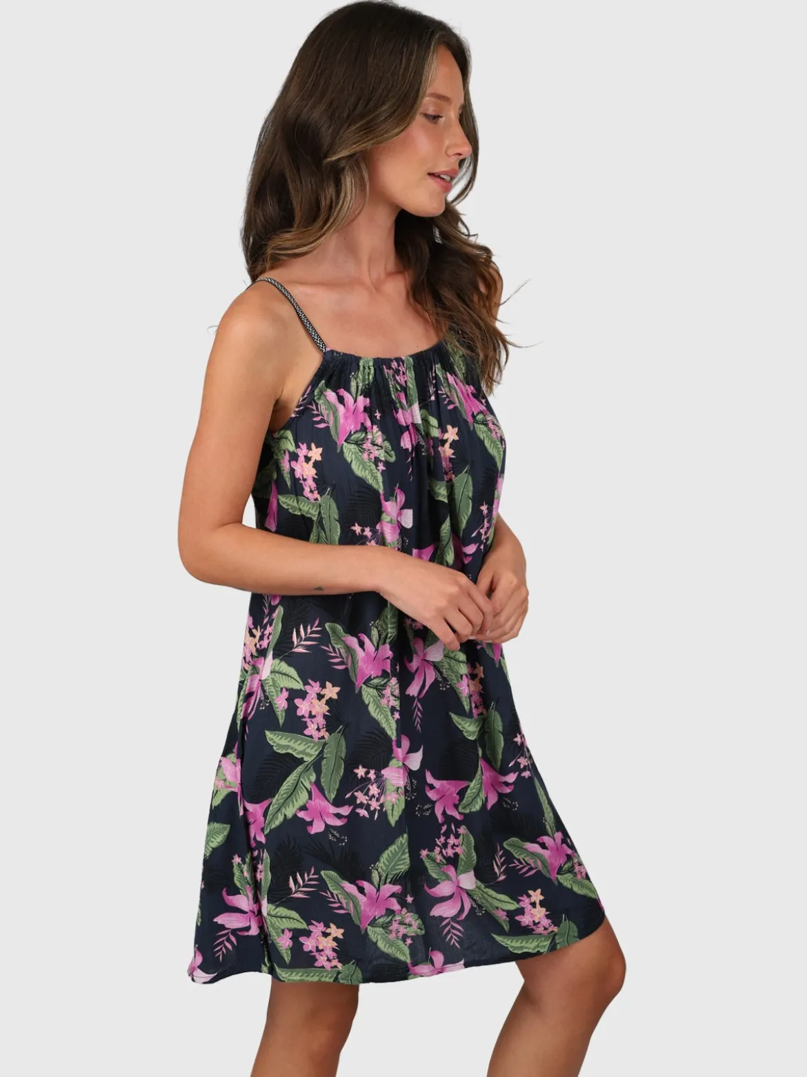 Isla-Tropicana Women Dress | Indigo Blue