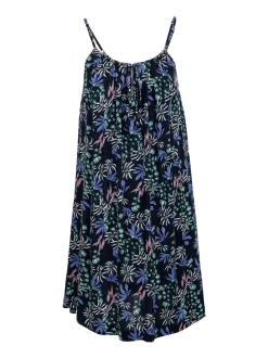 Islayne-Print Dames Dress | Zwart