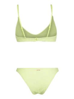 Jezzlee-Chevron Dames Bikini | Daiquiri Green