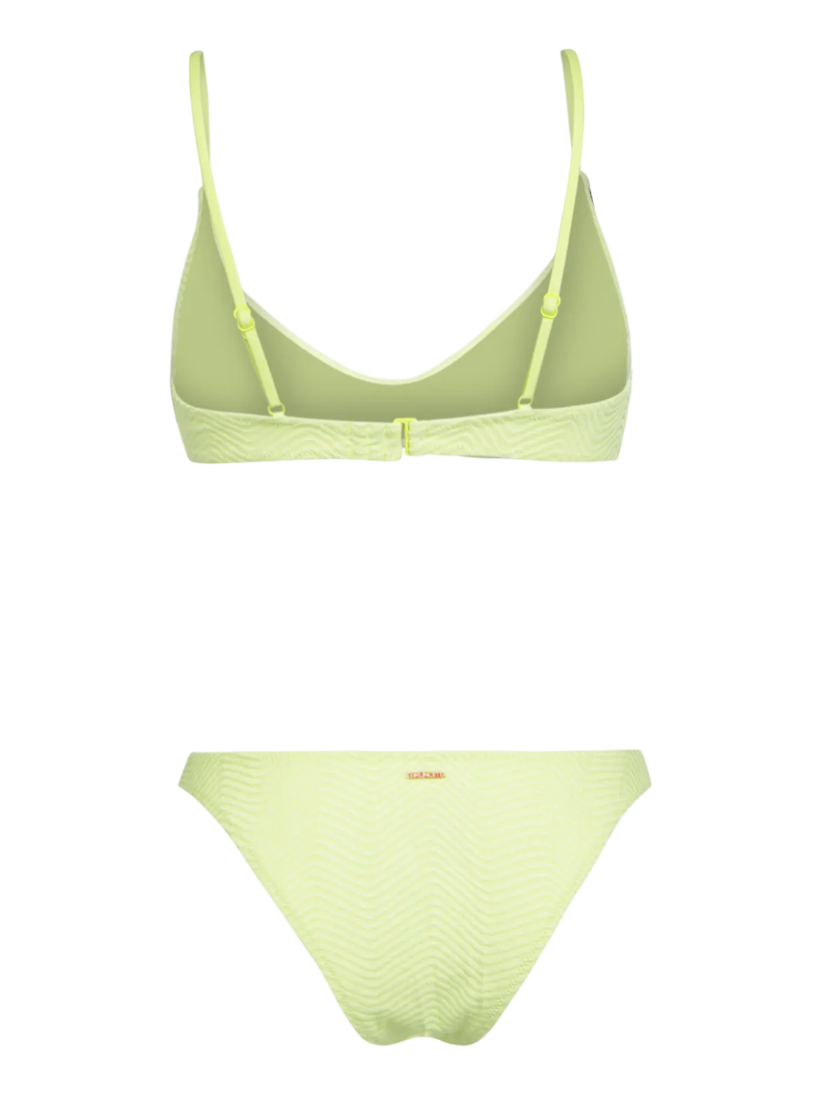 Jezzlee-Chevron Dames Bikini | Daiquiri Green