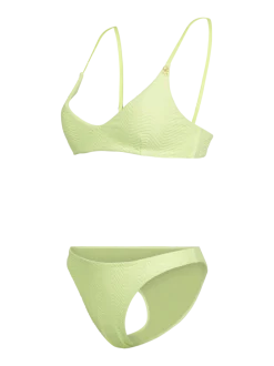 Jezzlee-Chevron Dames Bikini | Daiquiri Green