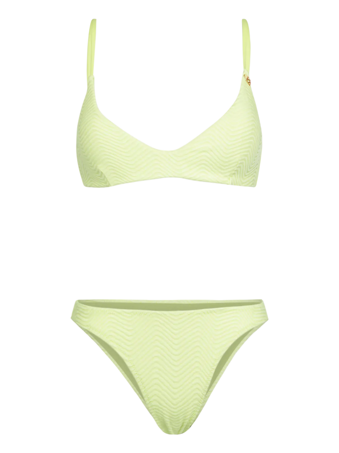 Jezzlee-Chevron Dames Bikini | Daiquiri Green