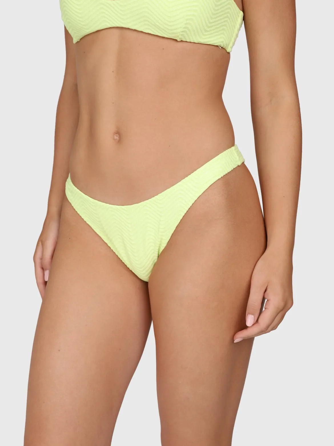 Jezzlee-Chevron Dames Bikini | Daiquiri Green