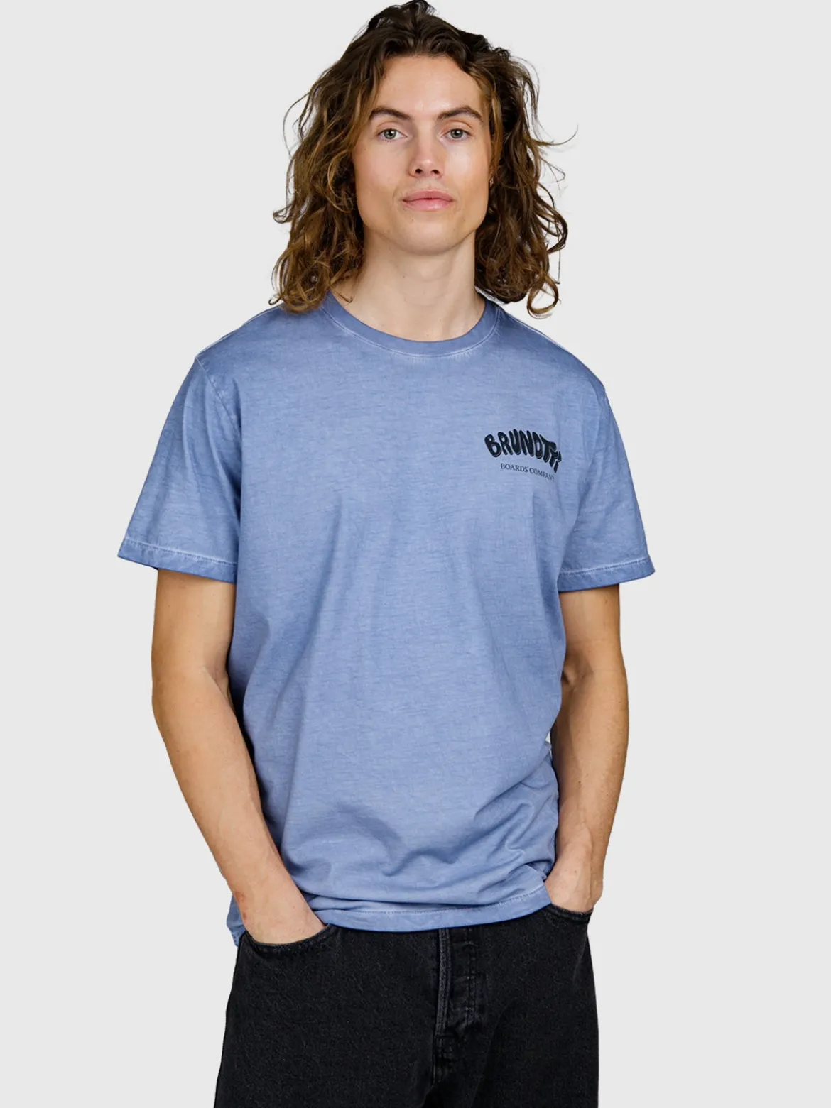 Johnian Heren T-shirt | GrayBlue