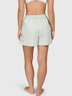 Julee Dames Shorts | Aqua Grey