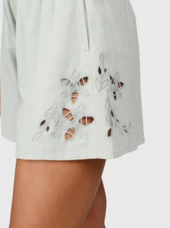 Julee Dames Shorts | Aqua Grey