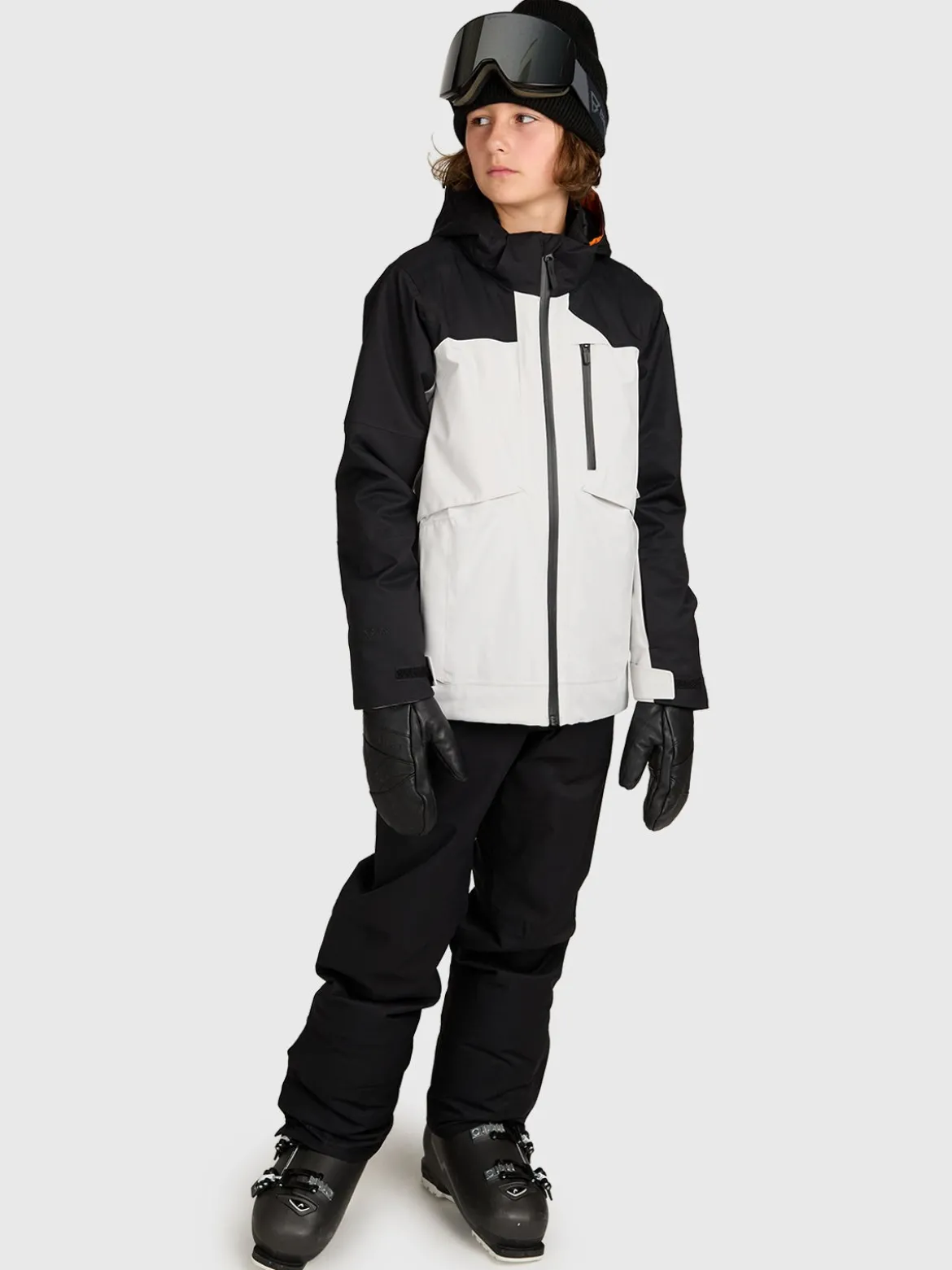 Kanishery Boys Snow Jacket | Soft Grey